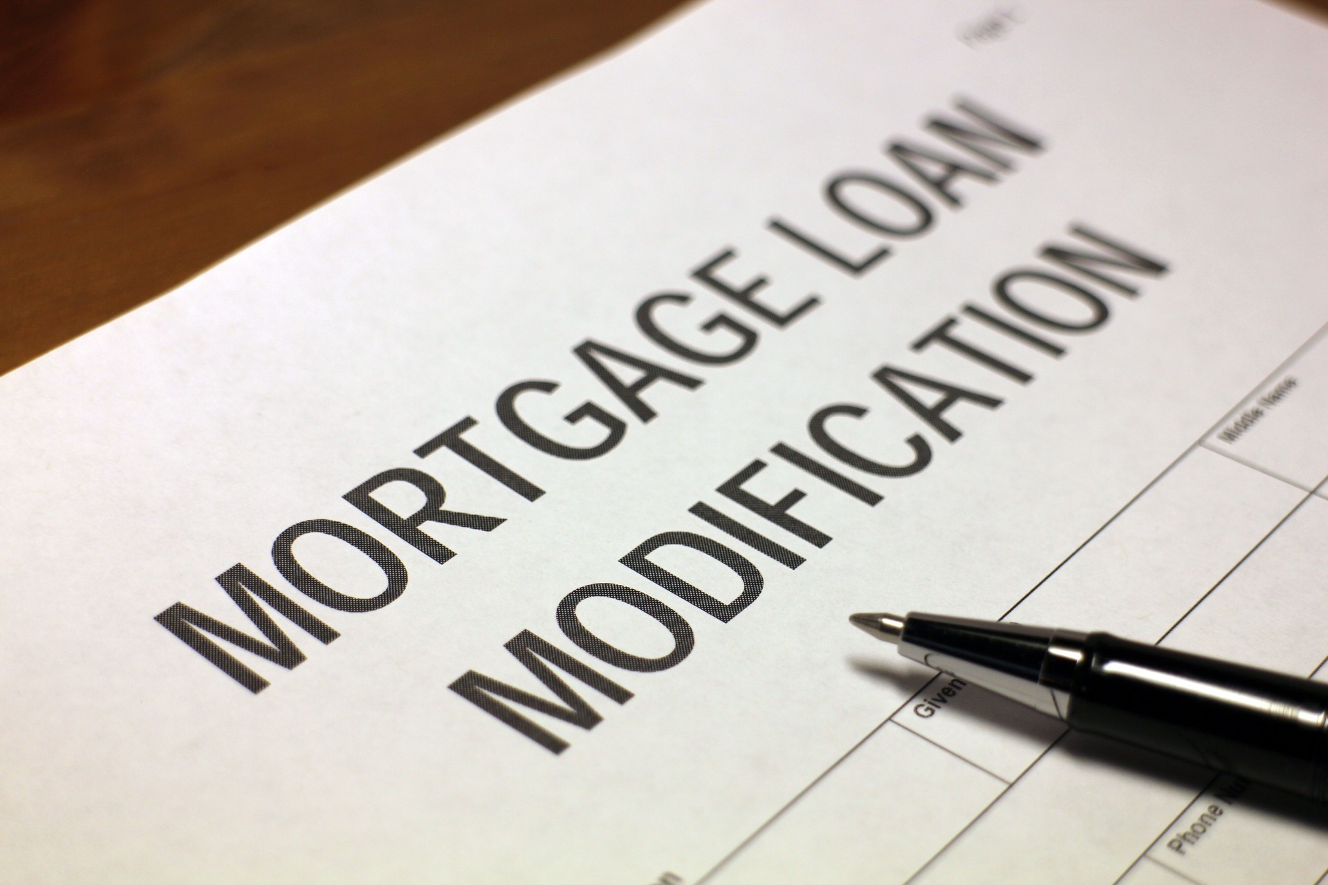 Mortgage Loan Modification